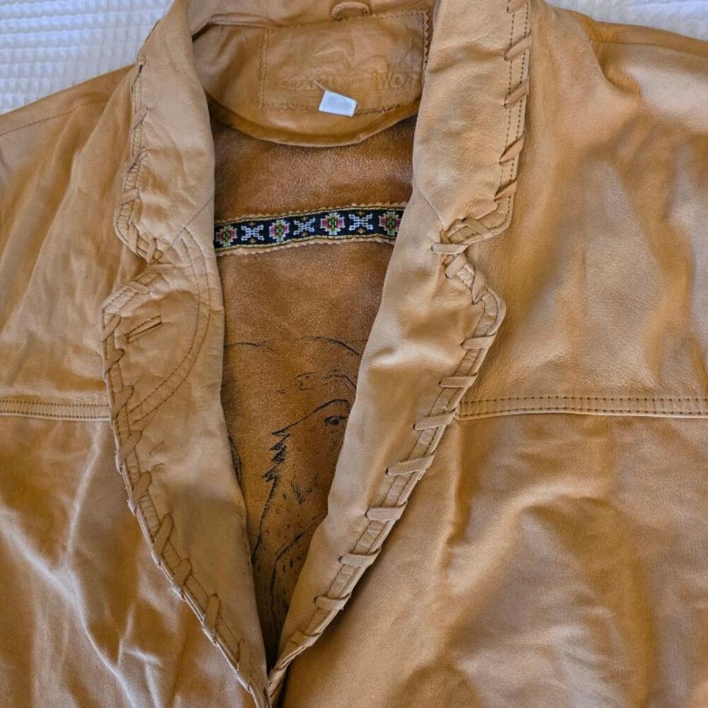 Suede whipstitch western blazer - Picture 8 of 11